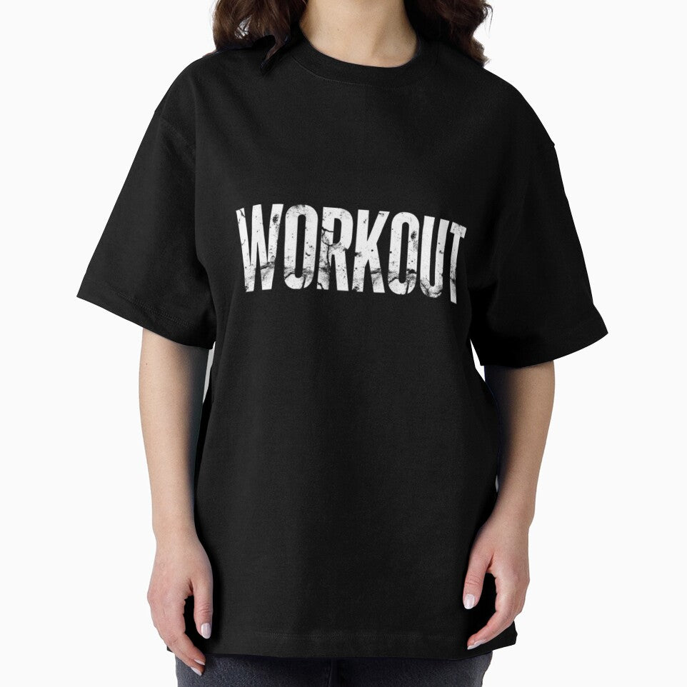 “WORKOUT – Minimal Gym Motivation Text T-Shirt” by rsuniquestyle Hoodie, Sweatshirt | BlankRebels.com (Image 2)