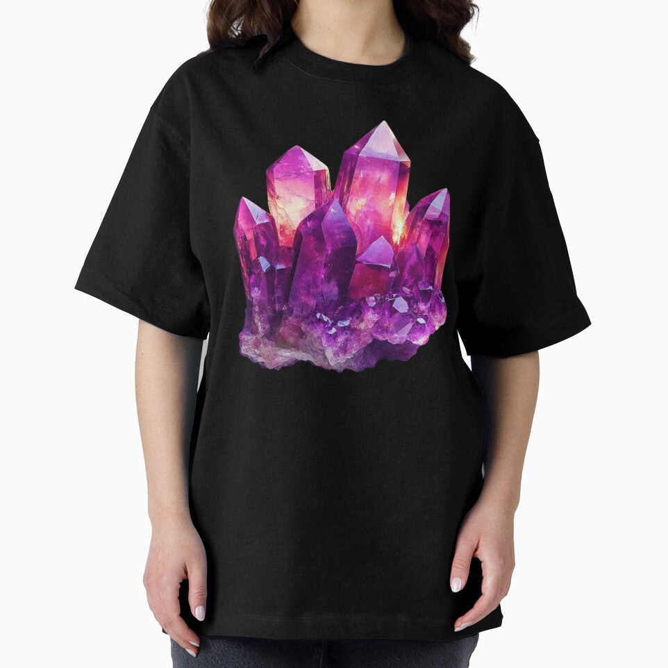 Large Amethyst Crystal – Deep Purple Quartz Energy by Myra365Art T-Shirts, Hoodie, Sweatshirt | BlankRebels.com (Image 2)