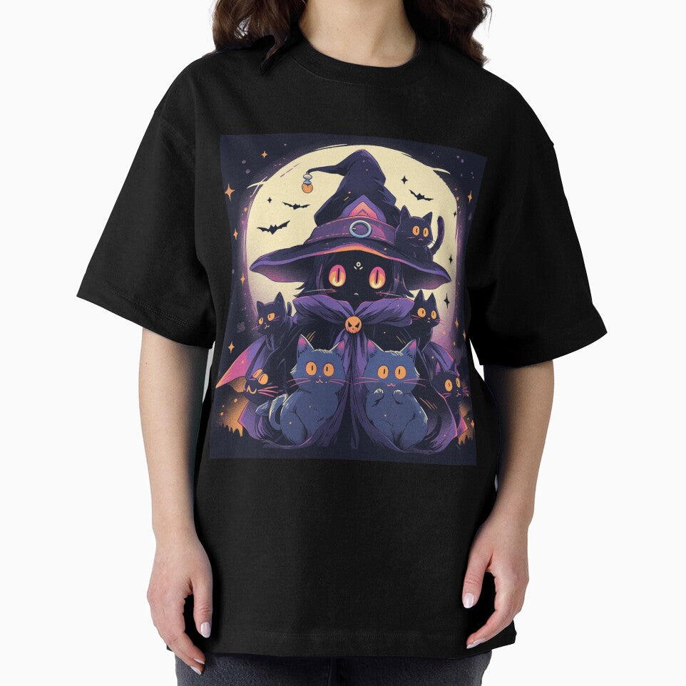 Cute Cat Wizard surround with Black Cats by Shinnrai T-Shirts, Hoodie, Sweatshirt | BlankRebels.com (Image 2)