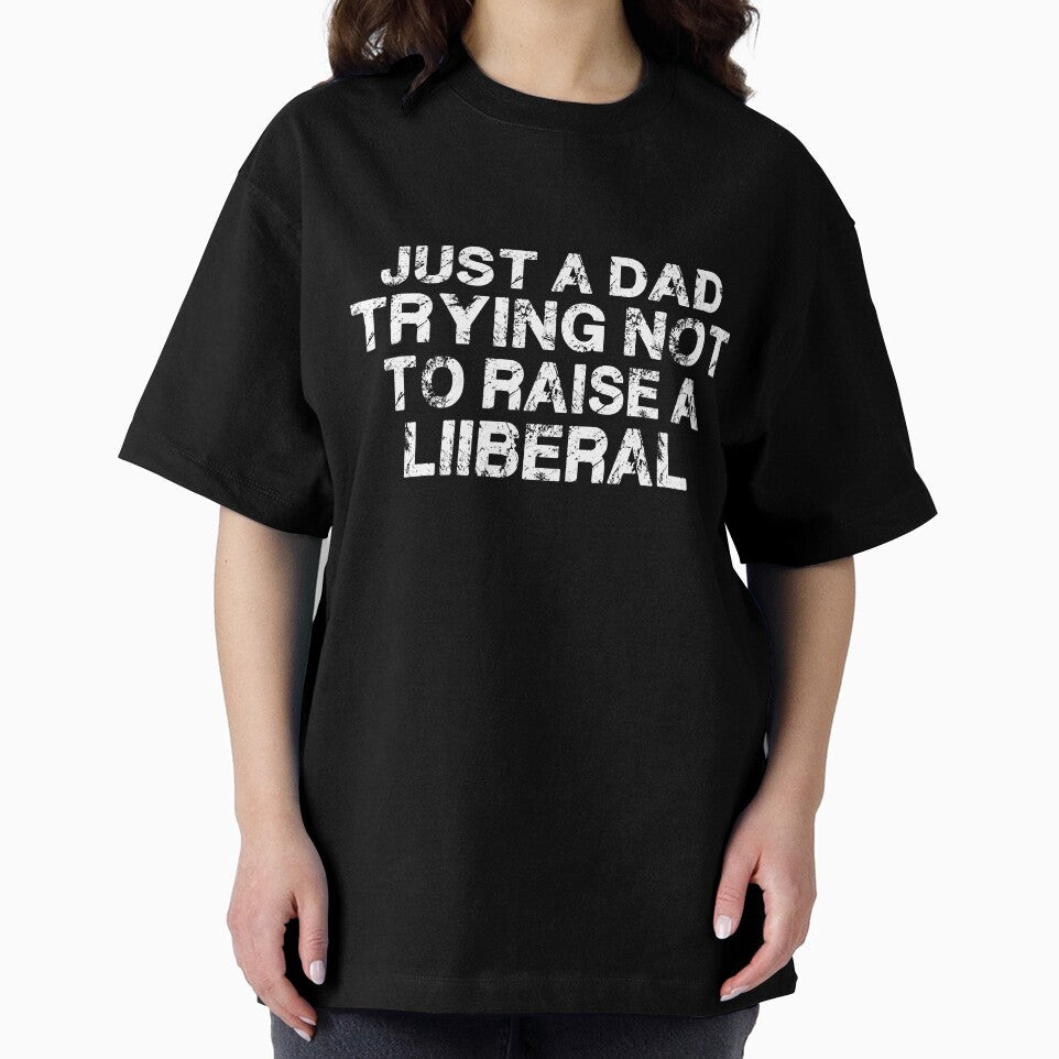 Mens Just Regular Dad Trying Not To Raise Liberals American by Mer Yem T-Shirts, Hoodie, Sweatshirt (Image 2)