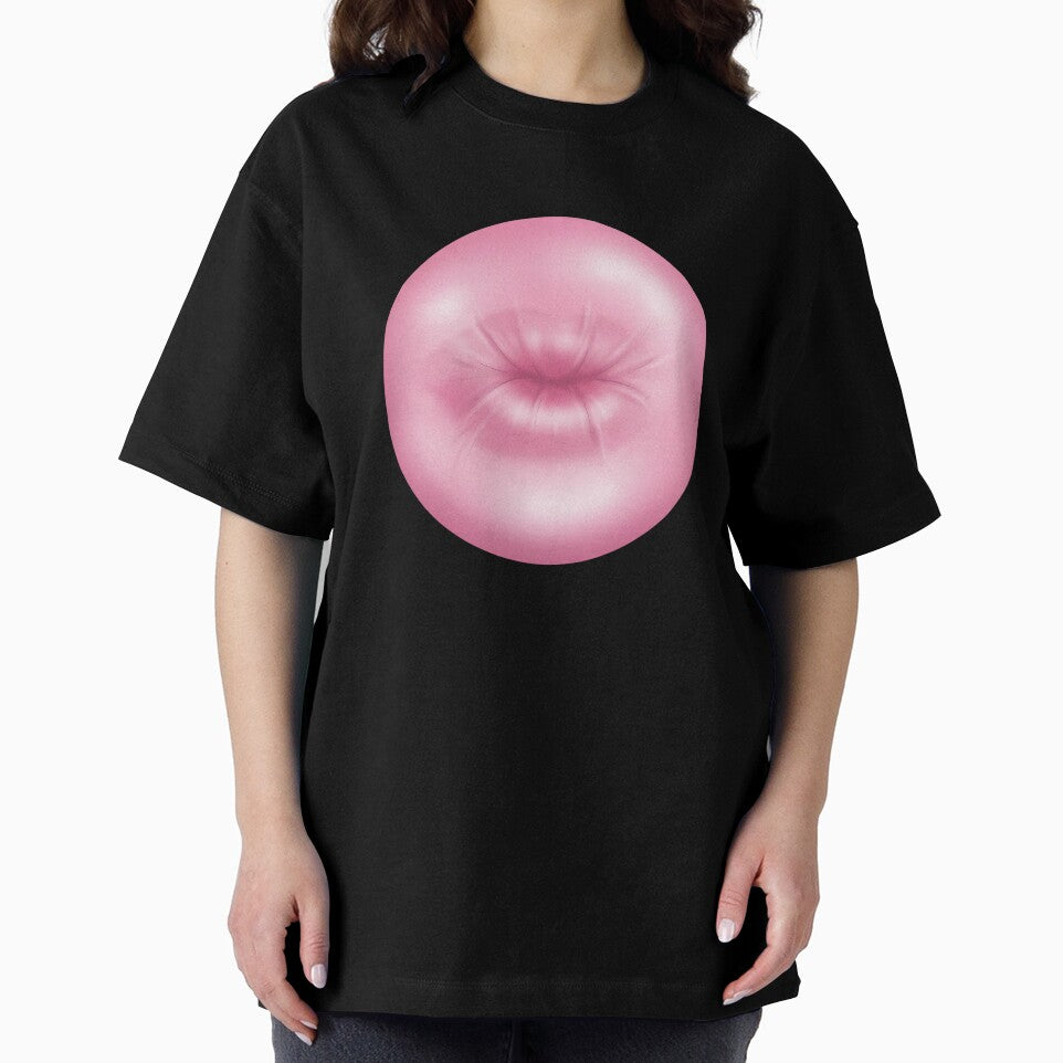 Bubble Gum Pop Lips – Pink Pop Art Illustration by Verycutethings