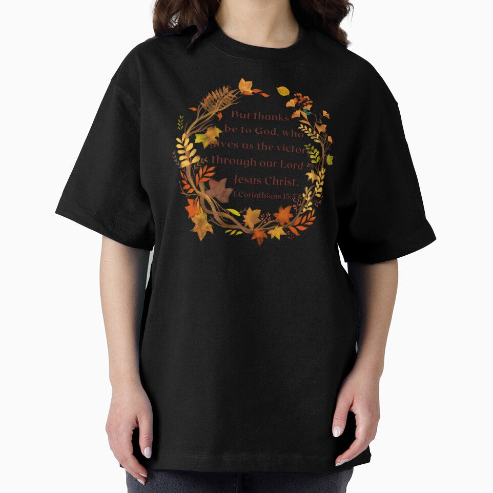 Thanksgiving Wreath - Victory through Christ by GospelWork T-Shirts, Hoodie, Sweatshirt | BlankRebels.com (Image 2)