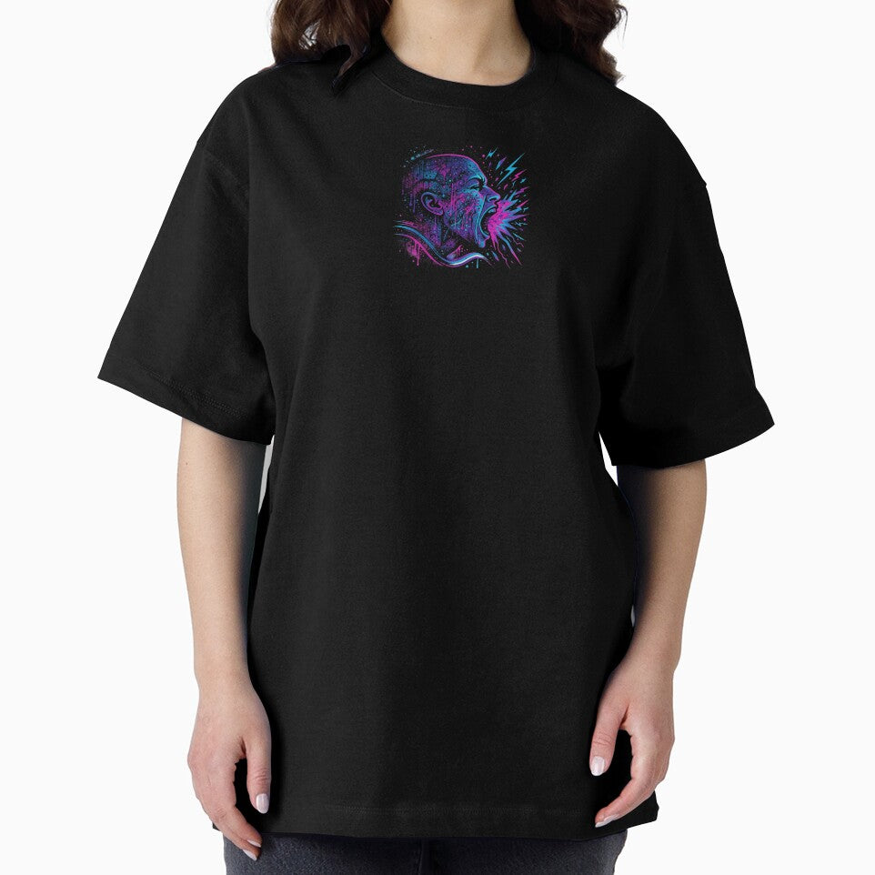 Silent Scream Shirt – Neon Rebirth Streetwear Graphic by Designs-by-JK