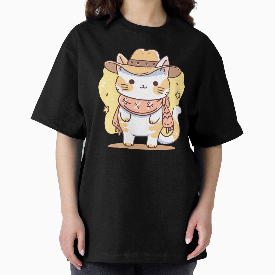 Meowdy Cowboy Cat by Chanaika4 T-Shirts, Hoodie, Sweatshirt | BlankRebels.com (Image 2)