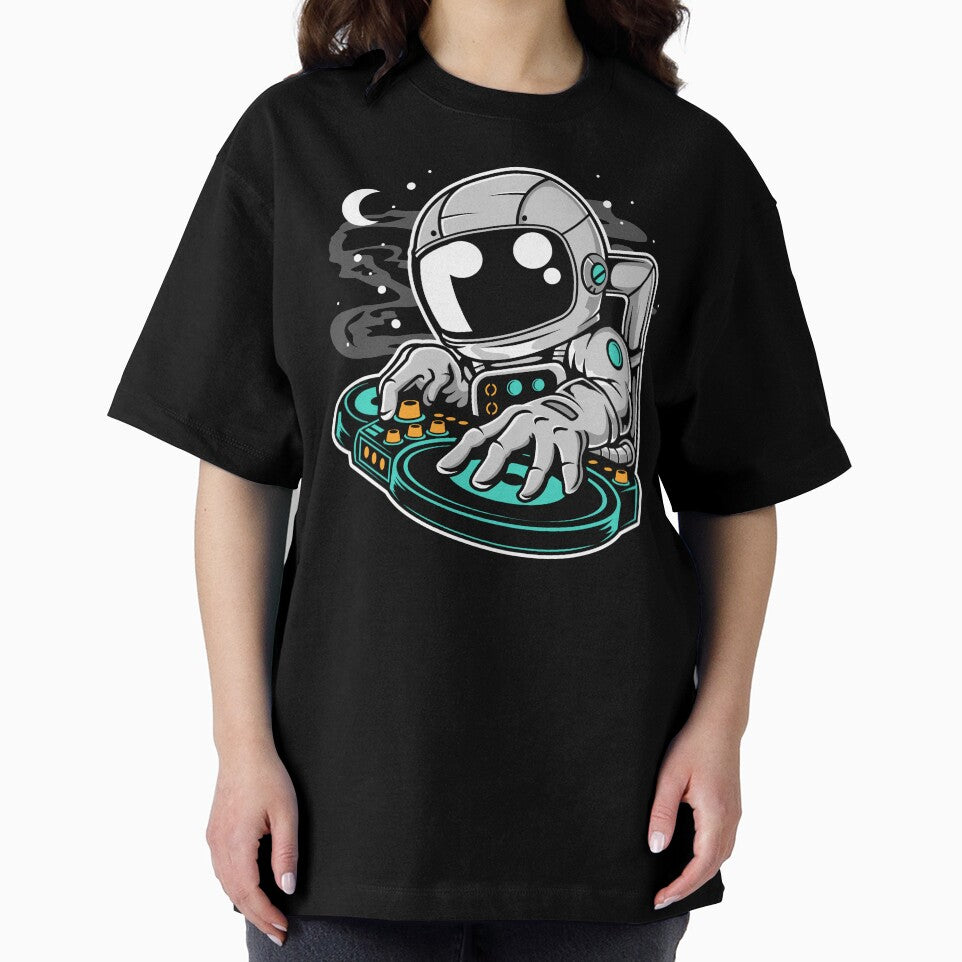 Astronaut DJ Music - Funny Outer Space Lovers by Desteroids T-Shirts, Hoodie, Sweatshirt | BlankRebels.com (Image 2)