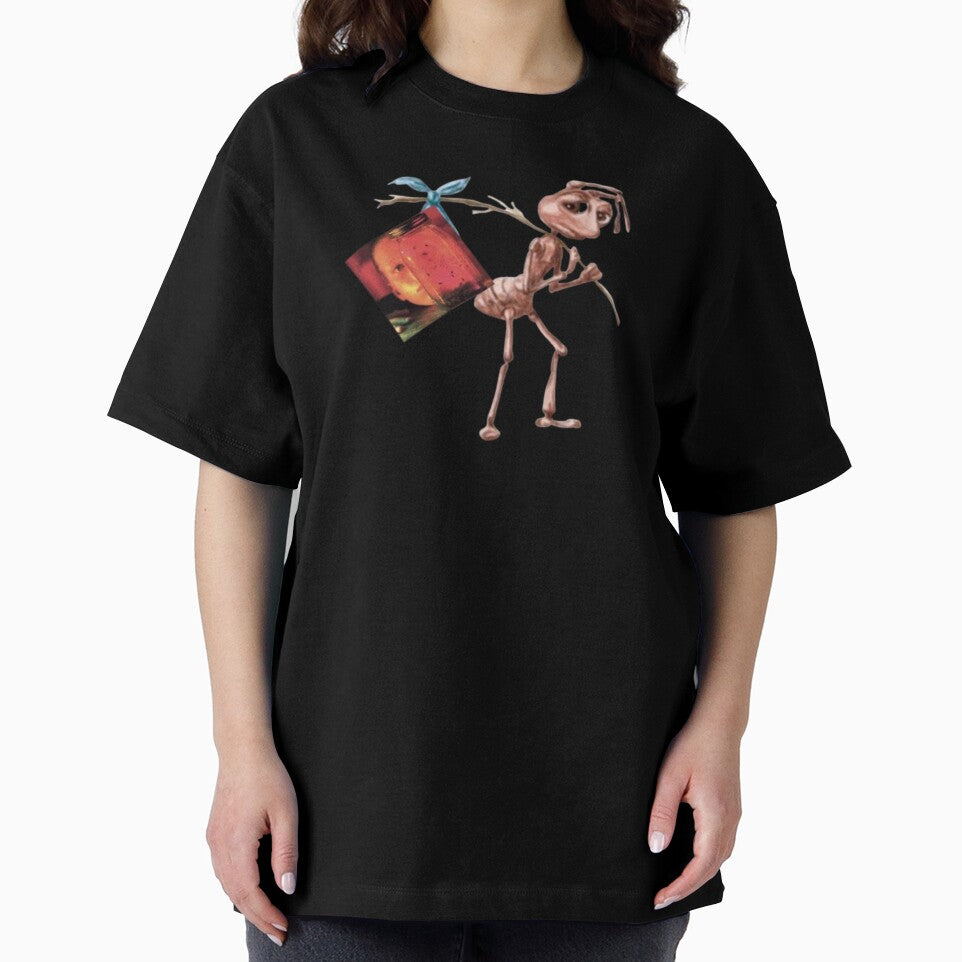 Sad Ant Carrying "Jar of Flies" – Grunge-Inspired Art by NevermindStore01 T-Shirts, Hoodie, Sweatshirt (Image 2)