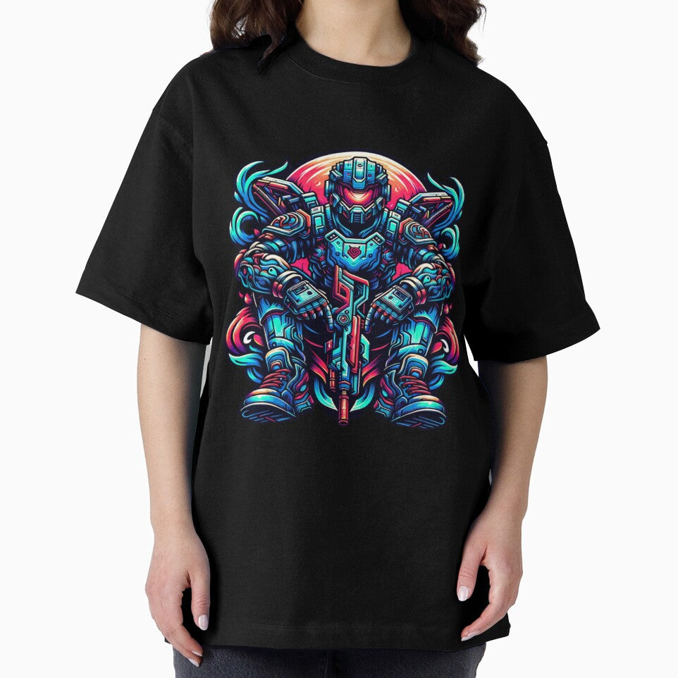 Cyberpunk Robot by Fastokart T-Shirts, Hoodie, Sweatshirt | BlankRebels.com (Image 2)