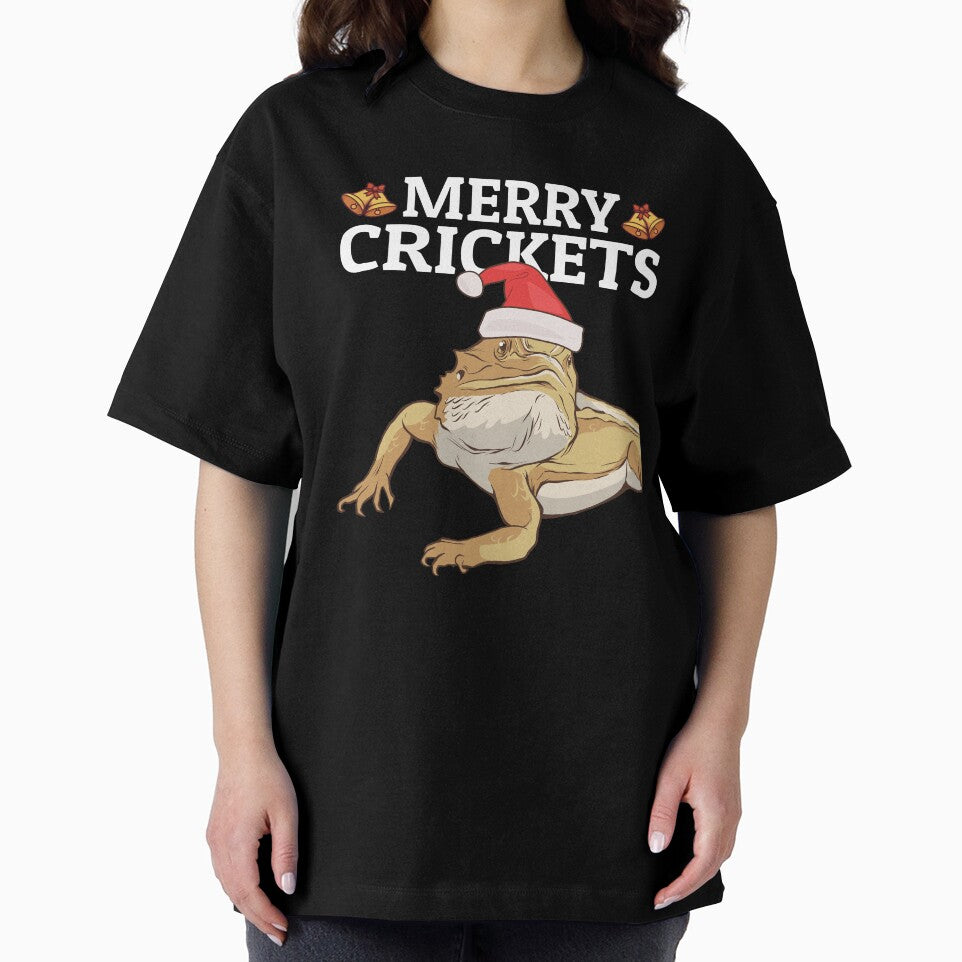 Funny Bearded Dragon Christmas Pun Merry Crickets by Team150Designz T-Shirts, Hoodie, Sweatshirt | BlankRebels.com (Image 2)
