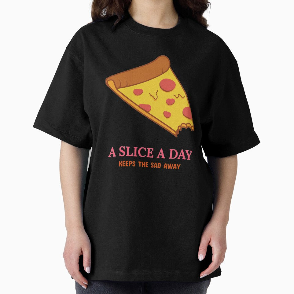 A Slice a Day Keeps The Sad Away - Pizza Day by ManiaTeec T-Shirts, Hoodie, Sweatshirt | BlankRebels.com (Image 2)