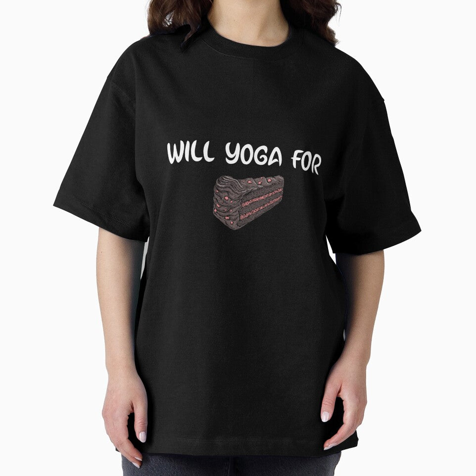 Will Yoga For Cake by RiseandShineTee T-Shirts, Hoodie, Sweatshirt | BlankRebels.com (Image 2)