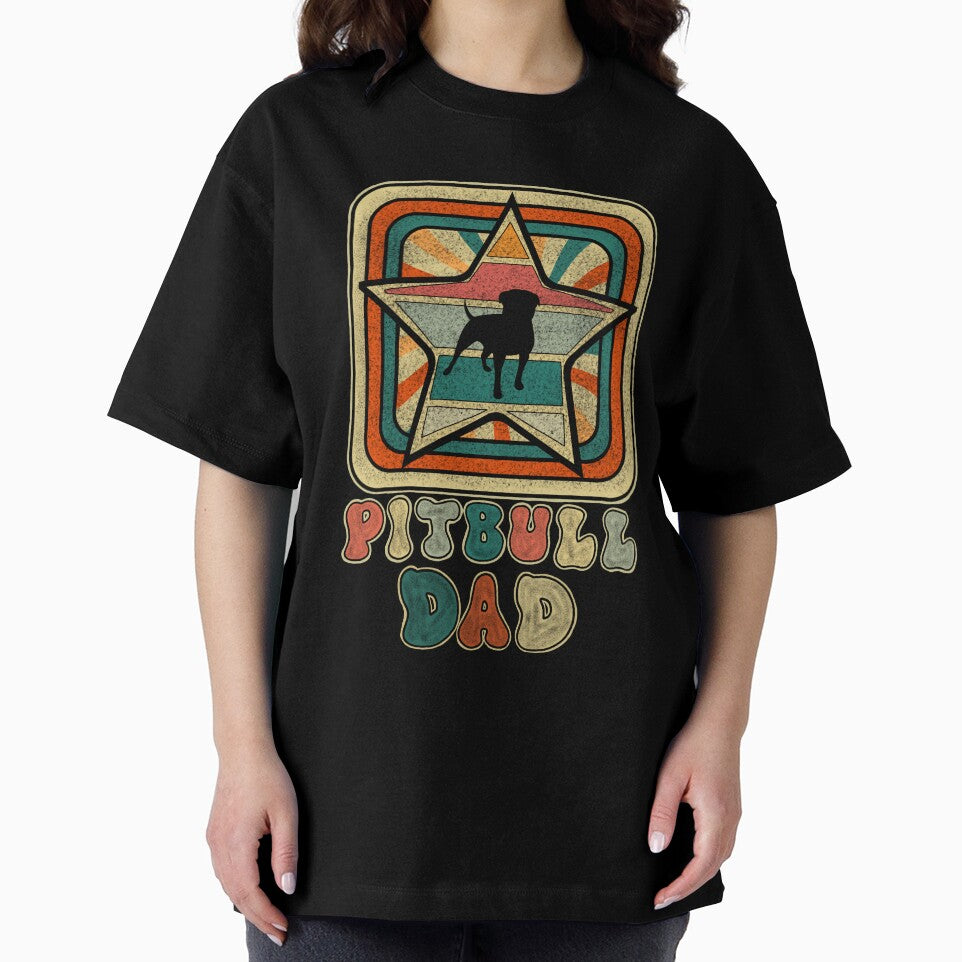 Retro Colors Pitbull Dad by GarnersDesigns T-Shirts, Hoodie, Sweatshirt | BlankRebels.com (Image 2)