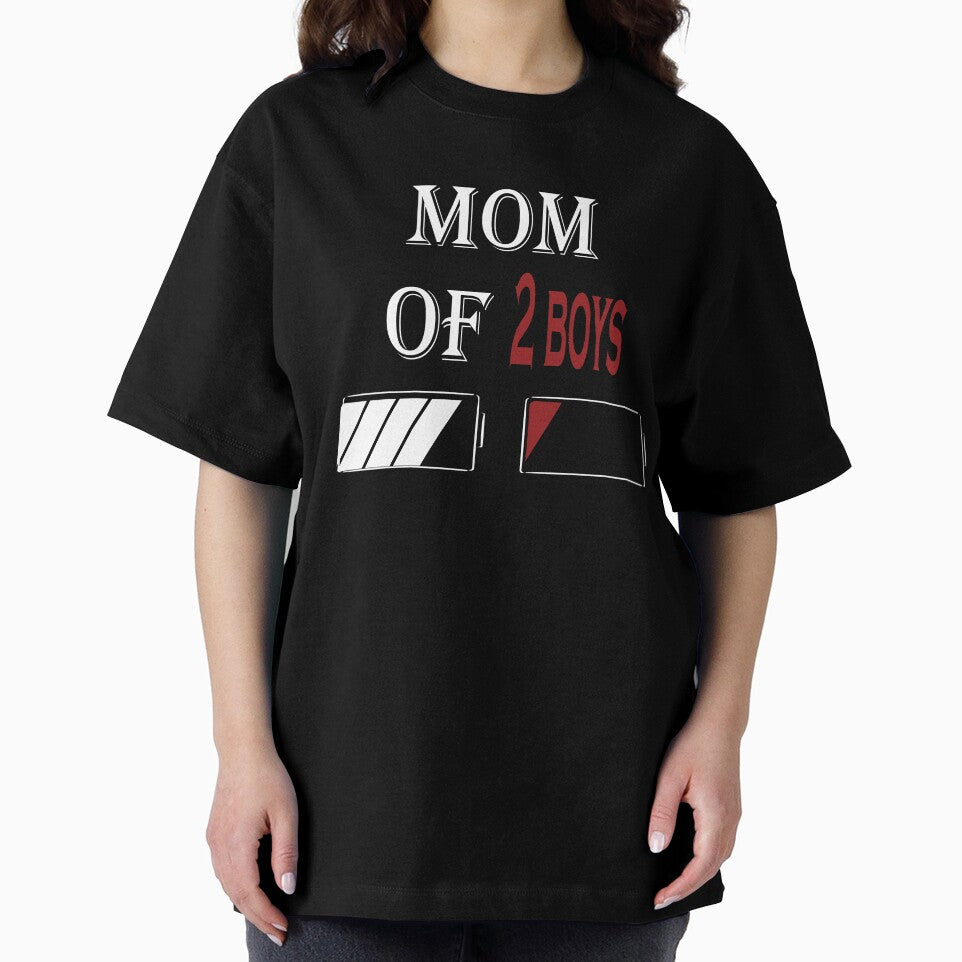 Mom of 2 Boys Funny Mothers Day by FatehDesign T-Shirts, Hoodie, Sweatshirt | BlankRebels.com (Image 2)