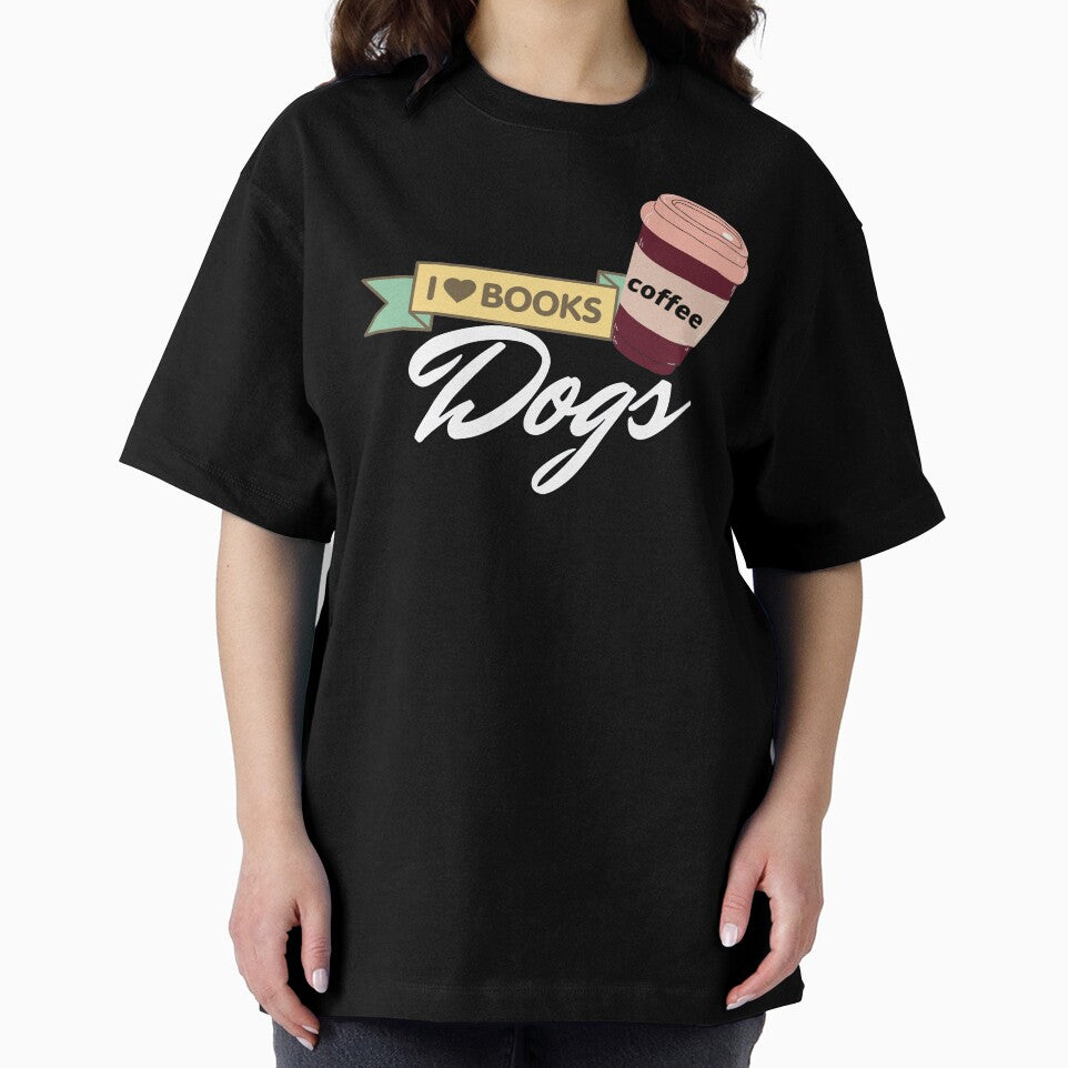 DOGS BOOKS AND COFFEE by 3Akshithaa T-Shirts, Hoodie, Sweatshirt | BlankRebels.com (Image 2)