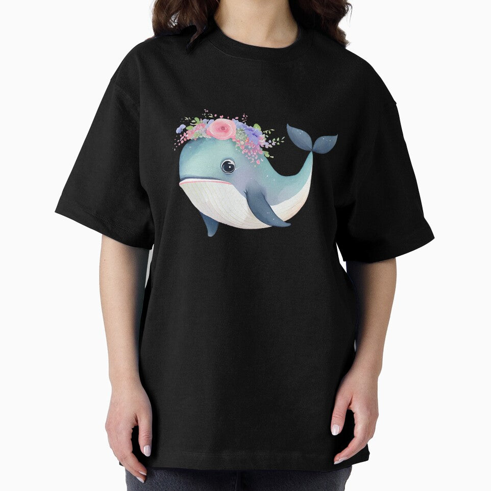 Kawaii Whale | Cute Under-the-Sea Ocean Animal Illustration for Stickers, Apparel & Home Decor by... (Image 2)