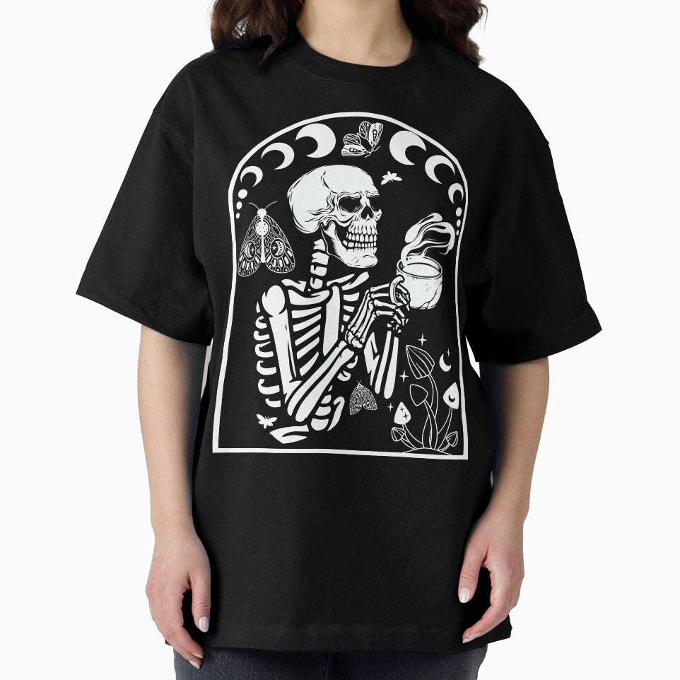 Skeleton Coffee Halloween Gift by BronikowskiART T-Shirts, Hoodie, Sweatshirt | BlankRebels.com (Image 2)