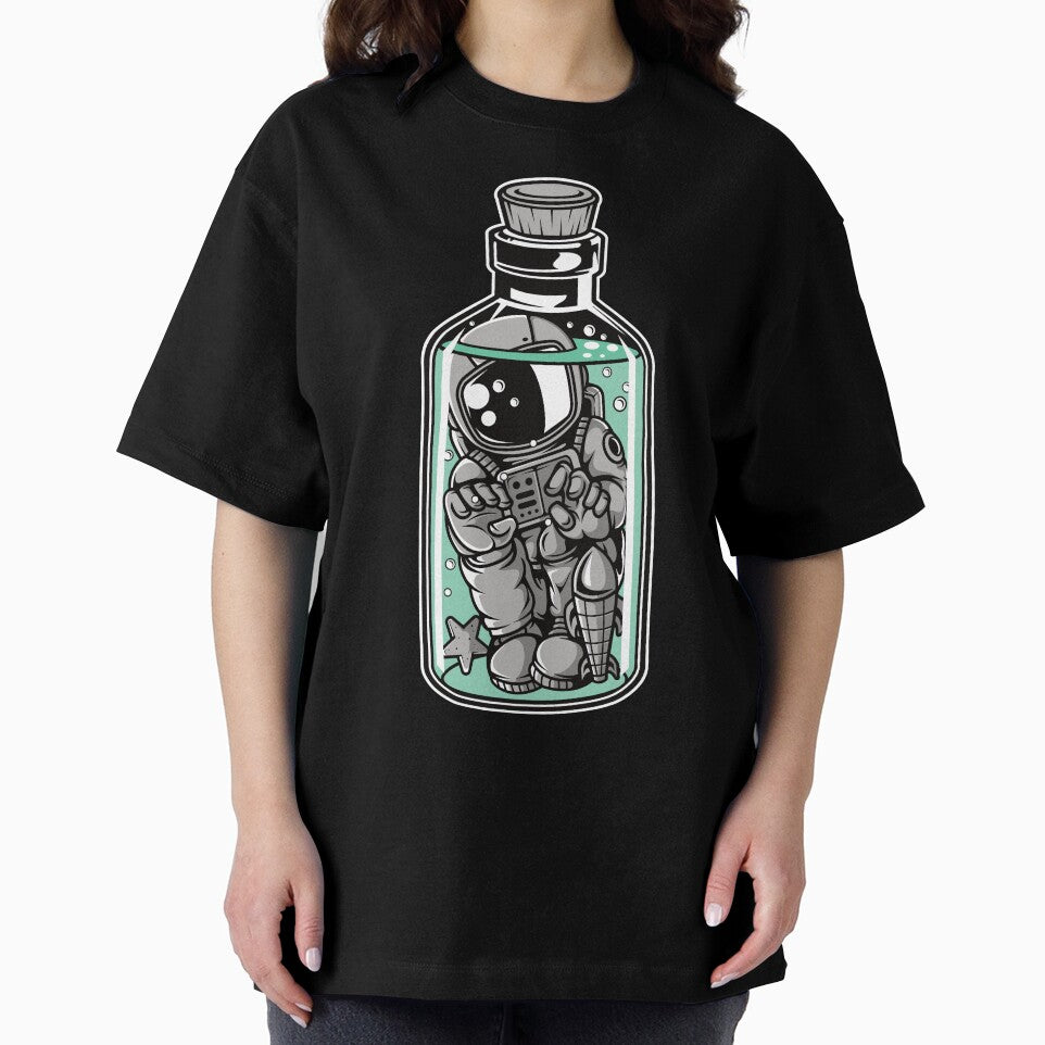 Astronaut in Bottle - Funny Outer Space Lovers by Desteroids T-Shirts, Hoodie, Sweatshirt | BlankRebels.com (Image 2)