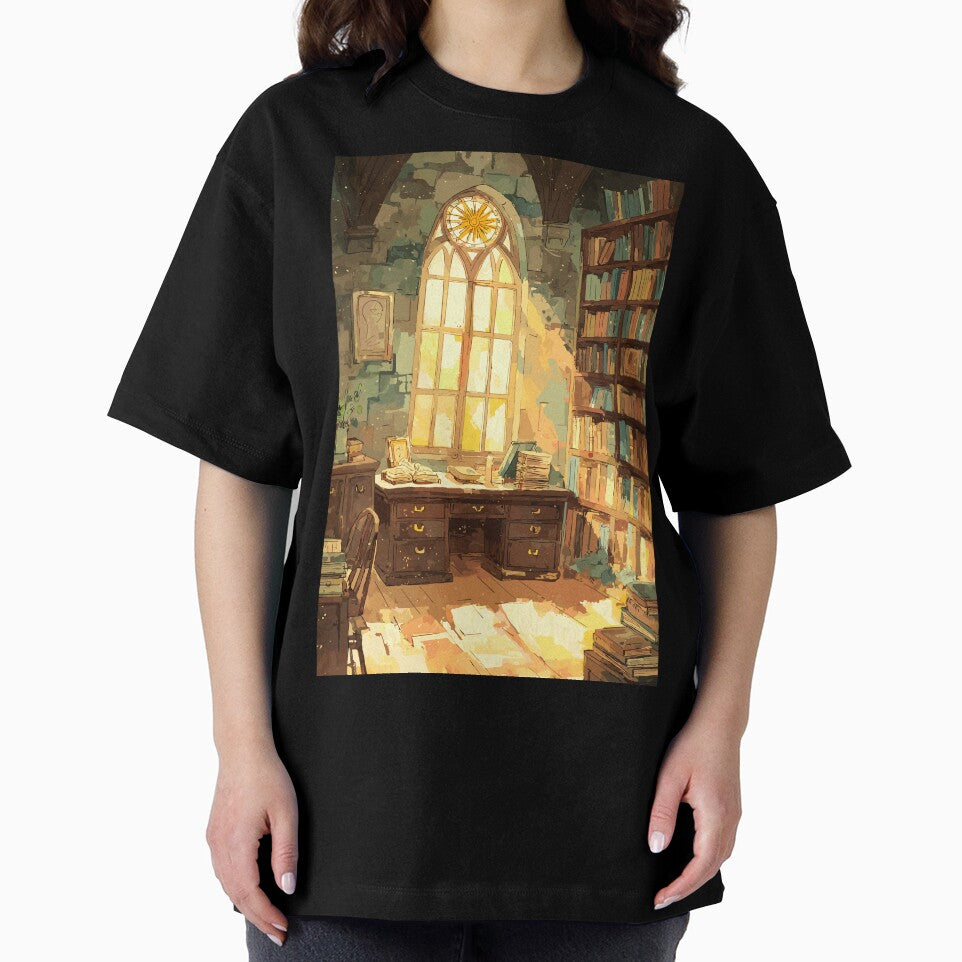 Scholar’s Sanctuary Sunlit Library Light Academia by bapupa T-Shirts, Hoodie, Sweatshirt | BlankRebels.com (Image 2)