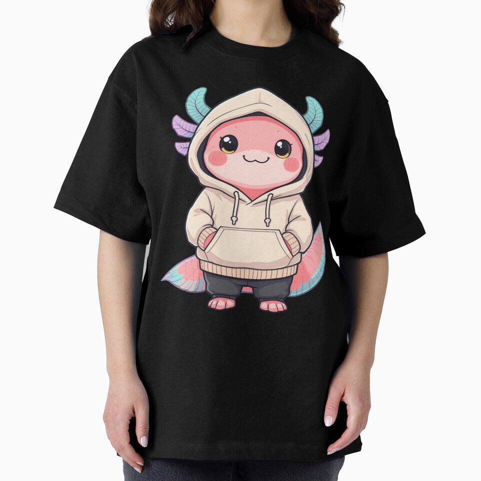 Super Cute Axolotl – Adorable Cool Streetwear Illustration T-Shirts, Hoodie, Sweatshirt