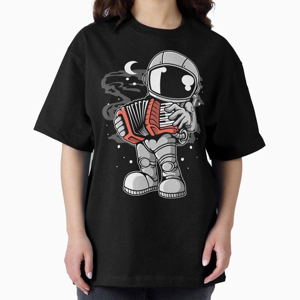 Astronaut Accordion - Funny Outer Space Lovers by Desteroids T-Shirts, Hoodie, Sweatshirt | BlankRebels.com (Image 2)