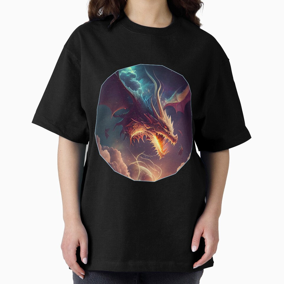 Mystical dragon flying in the clouds by HarriPaloma T-Shirts, Hoodie, Sweatshirt | BlankRebels.com (Image 2)