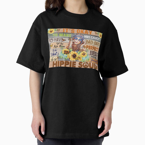 It's Okay To Make Mistakes To Have Bad Day - Girl Hippies Soul With Sunflower by hippololocc T-Shirts, Hoodie,... (Image 2)