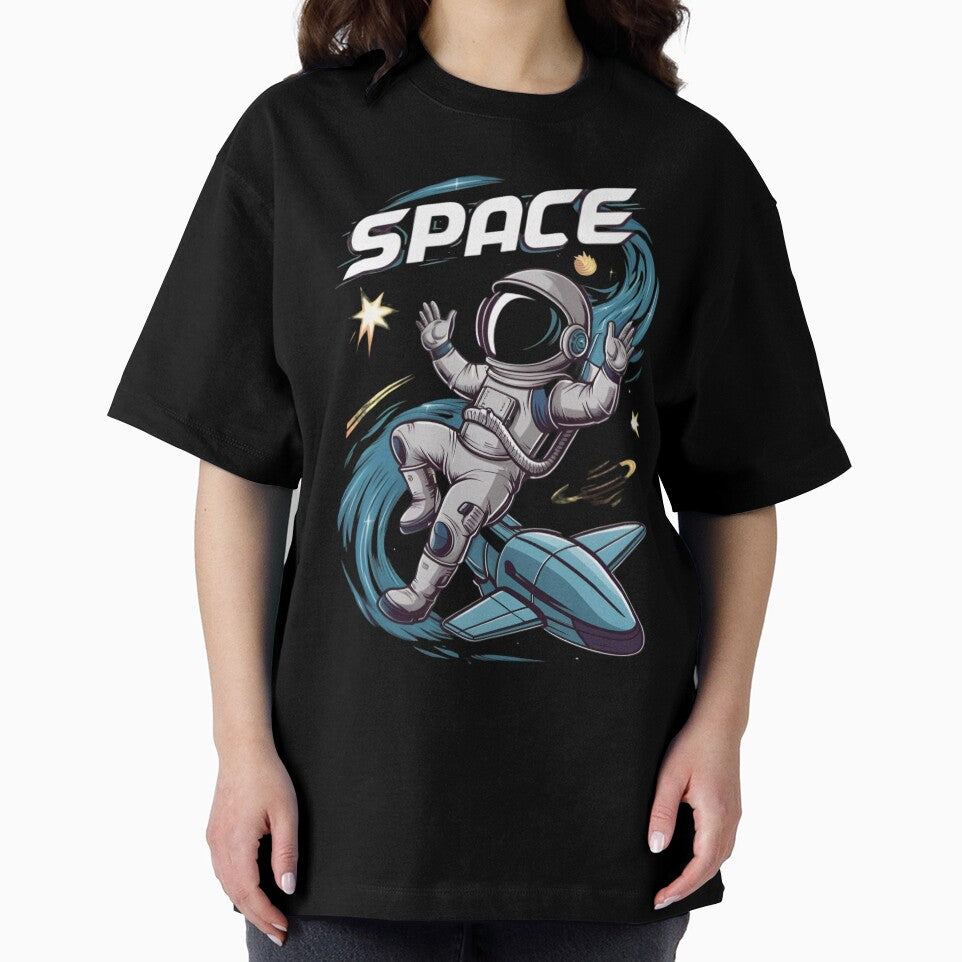 Floating Astronaut in Space by PaintedPixels01 T-Shirts, Hoodie, Sweatshirt | BlankRebels.com (Image 2)