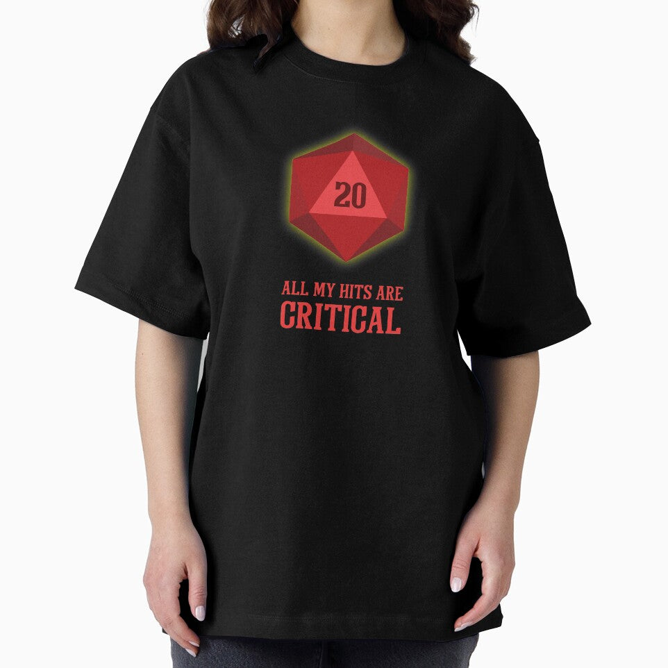 All My Hits Are Critical - Red by LordSparko T-Shirts, Hoodie, Sweatshirt | BlankRebels.com (Image 2)