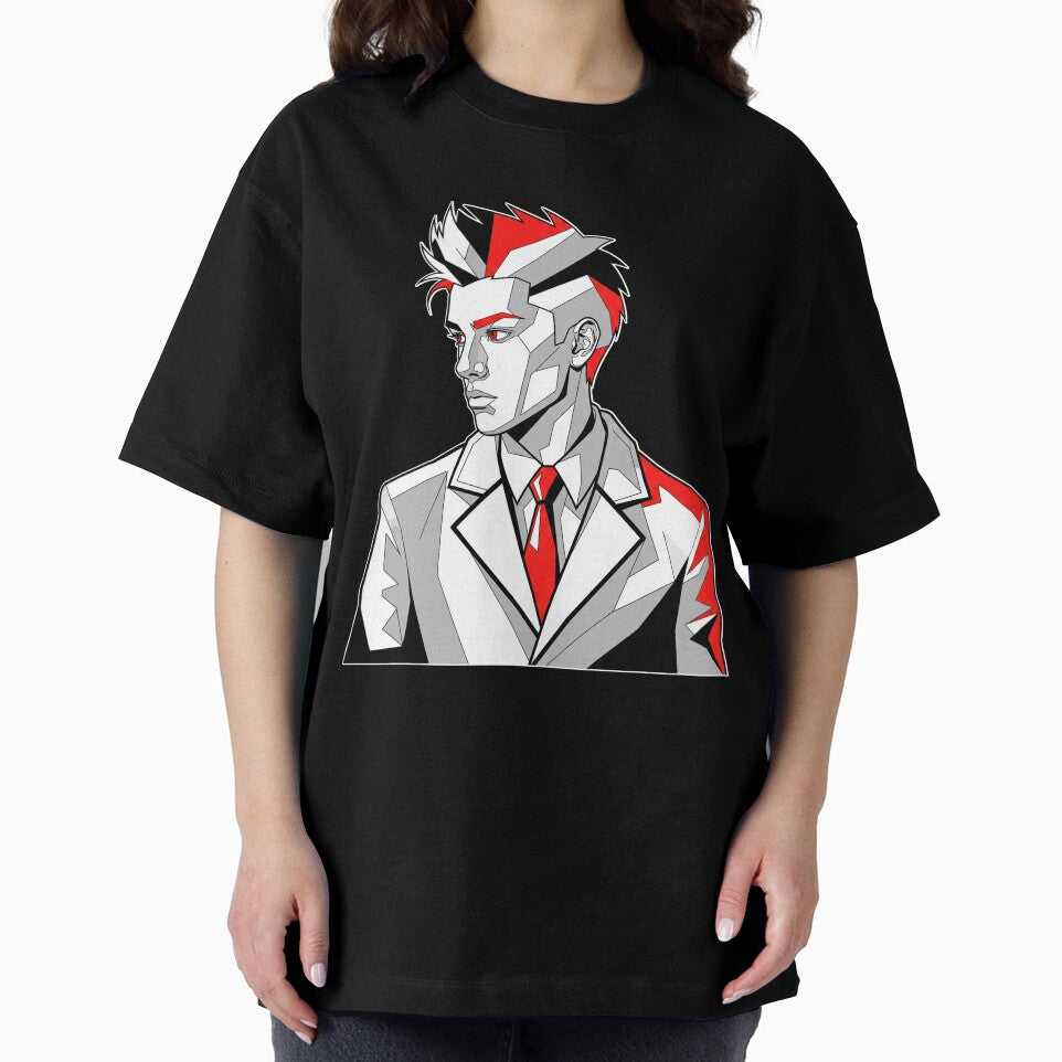 Geometric Cyberpunk Portrait by Pikamuu T-Shirts, Hoodie, Sweatshirt | BlankRebels.com (Image 2)