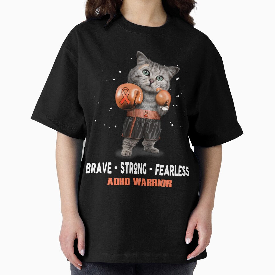 ADHD Warrior - BRAVE STRONG FEARLESS by Berriosly T-Shirts, Hoodie, Sweatshirt | BlankRebels.com (Image 2)