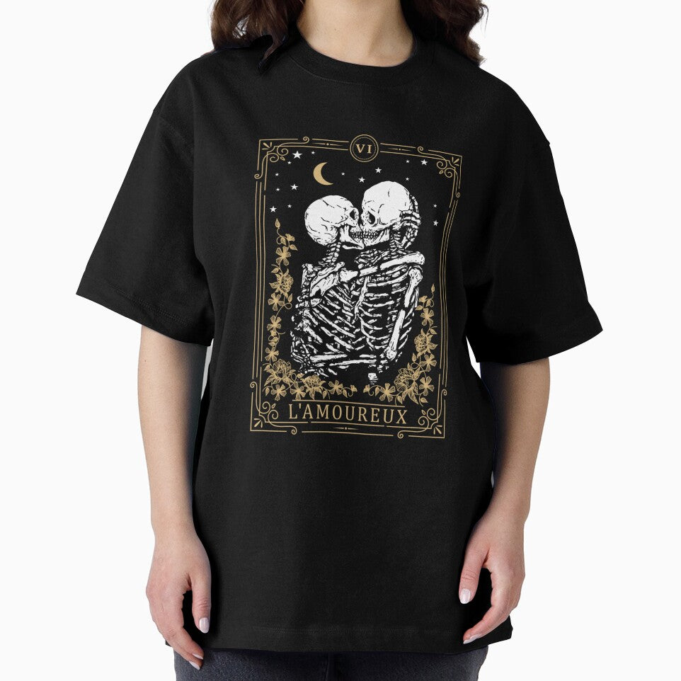 The Lovers Vintage Tarot Card, Magic, Occult, Lamoureux by taaddison50 T-Shirts, Hoodie, Sweatshirt (Image 2)