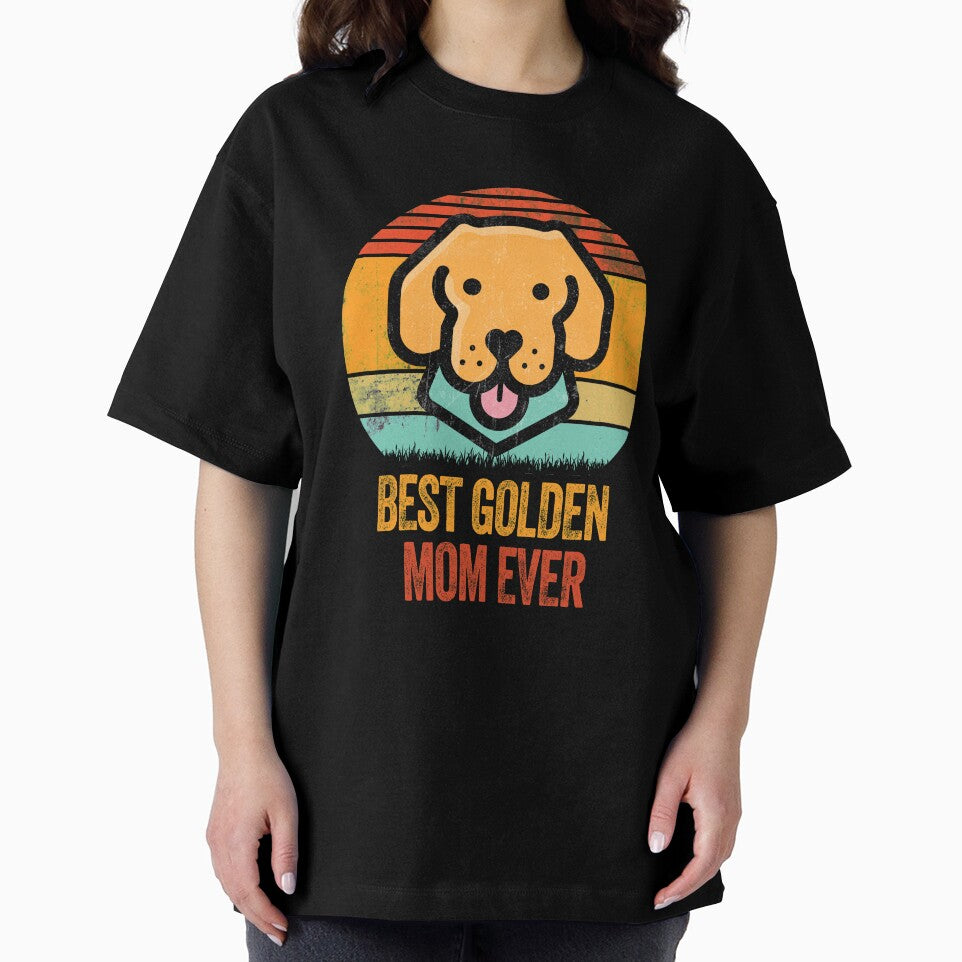 Best Golden Retriever Mom Ever Vintage Distressed Gift by Guarddogdrive T-Shirts, Hoodie, Sweatshirt (Image 2)