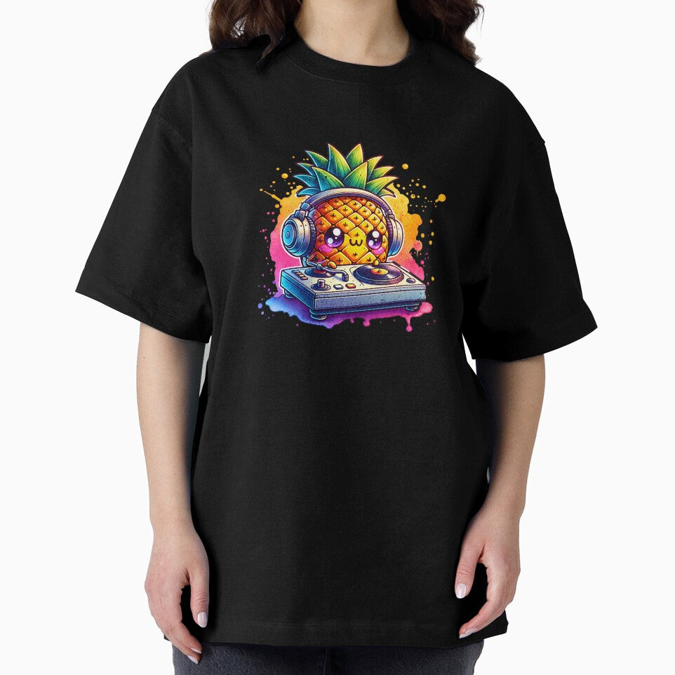 Cute Kawaii Pineapple DJ by ChaosReigns91 T-Shirts, Hoodie, Sweatshirt | BlankRebels.com (Image 2)