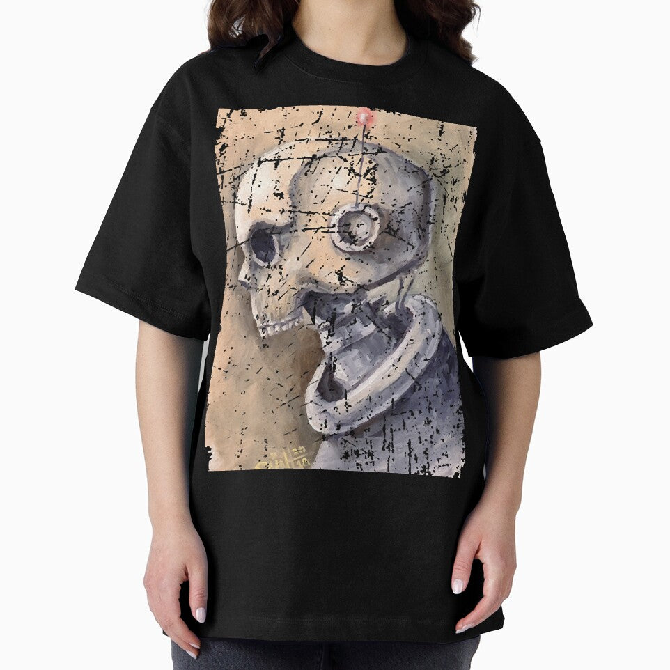 Skull Robot. Vintage grunge style by ErchulMali T-Shirts, Hoodie, Sweatshirt | BlankRebels.com (Image 2)