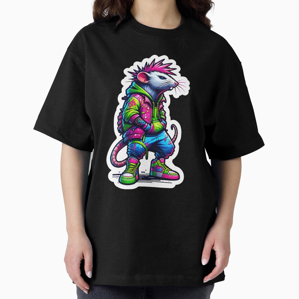 Male Neon Punk Rat Punks Not Dead by Mekone