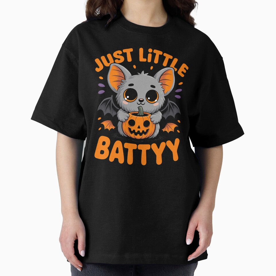 Just Little Batty Cute Halloween Spooky Bat by Rotasiin T-Shirts, Hoodie, Sweatshirt | BlankRebels.com (Image 2)