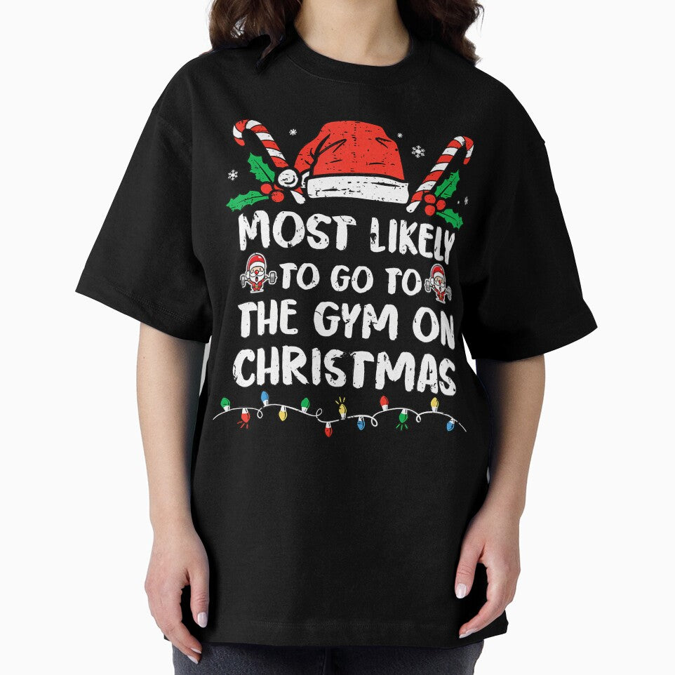 Most Likely To Go To The Gym On Christmas Family 	s by LeanneSandra T-Shirts, Hoodie, Sweatshirt | BlankRebels.com (Image 2)