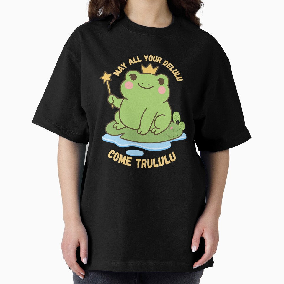 May All your delulu come trululu -Frog Meme by Artistusha T-Shirts, Hoodie, Sweatshirt | BlankRebels.com (Image 2)
