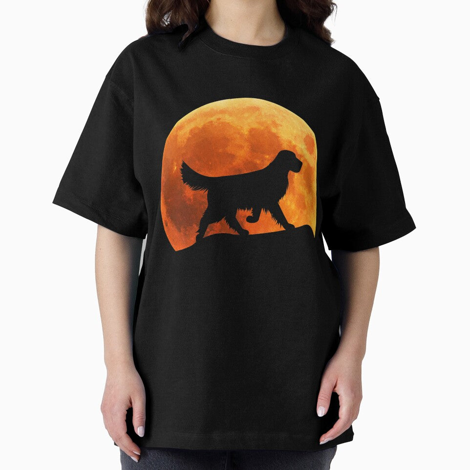 golden retriever Dog Silhouette in moon gift by alaechamlal T-Shirts, Hoodie, Sweatshirt | BlankRebels.com (Image 2)