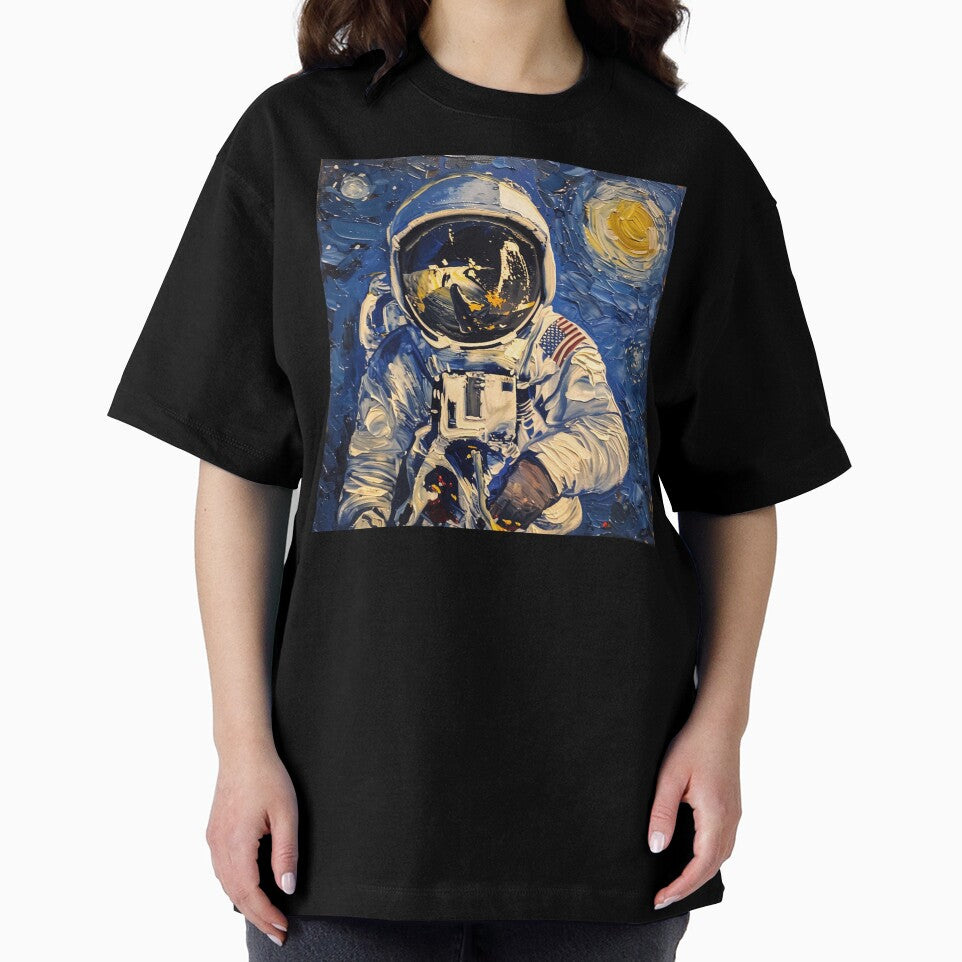 Astronaut | Painting in the style of Vincent van Gogh by ComicsFactory T-Shirts, Hoodie, Sweatshirt (Image 2)