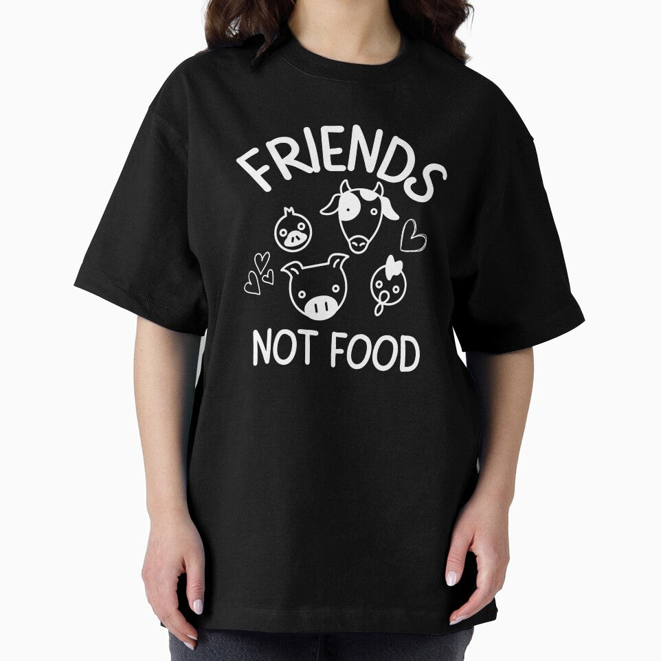 Friends Not Food Vegan Heart Design by EarthArtDesigns T-Shirts, Hoodie, Sweatshirt | BlankRebels.com (Image 2)