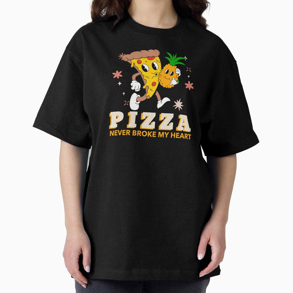 Funny Pizza Never Broke My Heart T-Shirt by TeeDawgDesigns Hoodie, Sweatshirt | BlankRebels.com (Image 2)