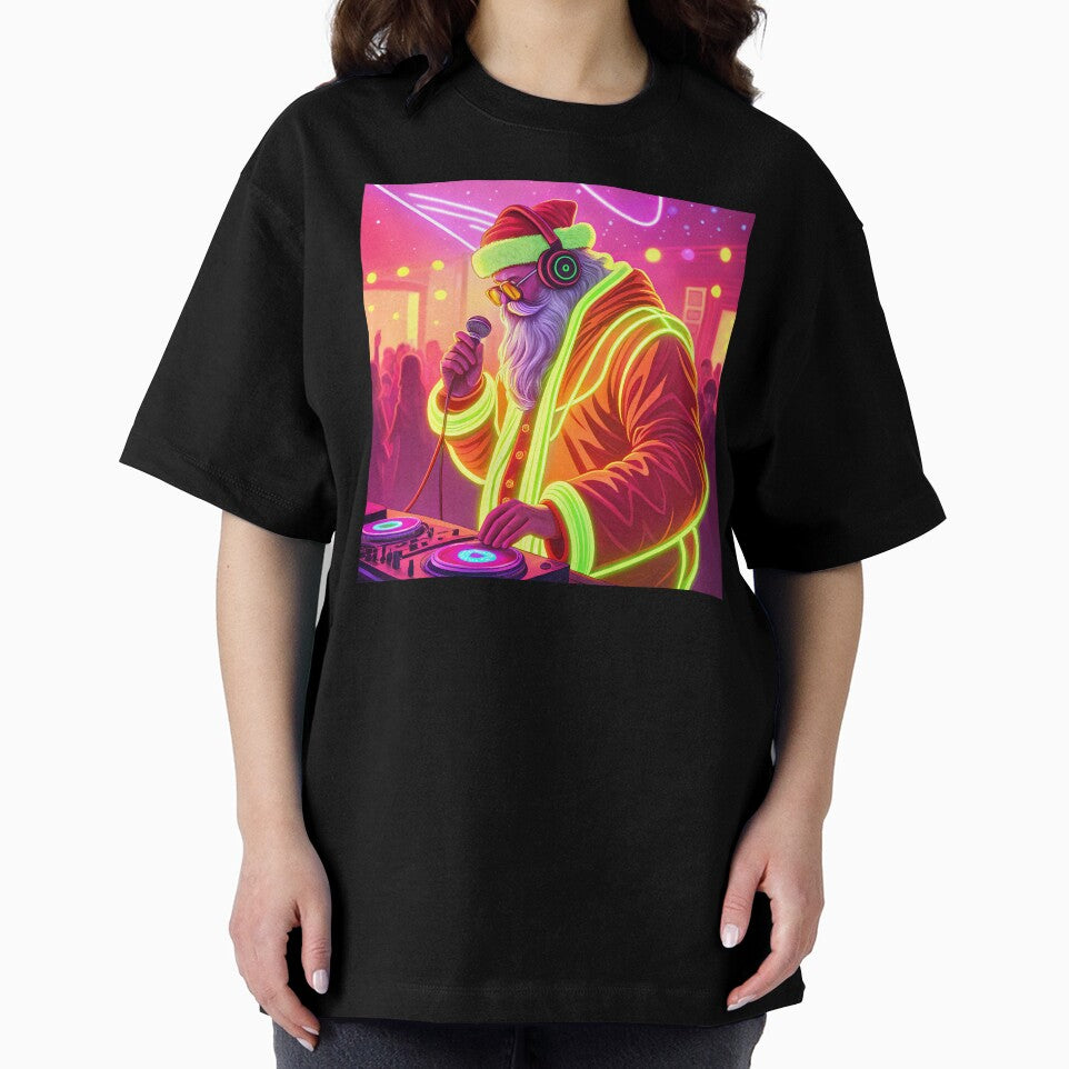 Night party with DJ Santa by AhArtMe T-Shirts, Hoodie, Sweatshirt | BlankRebels.com (Image 2)