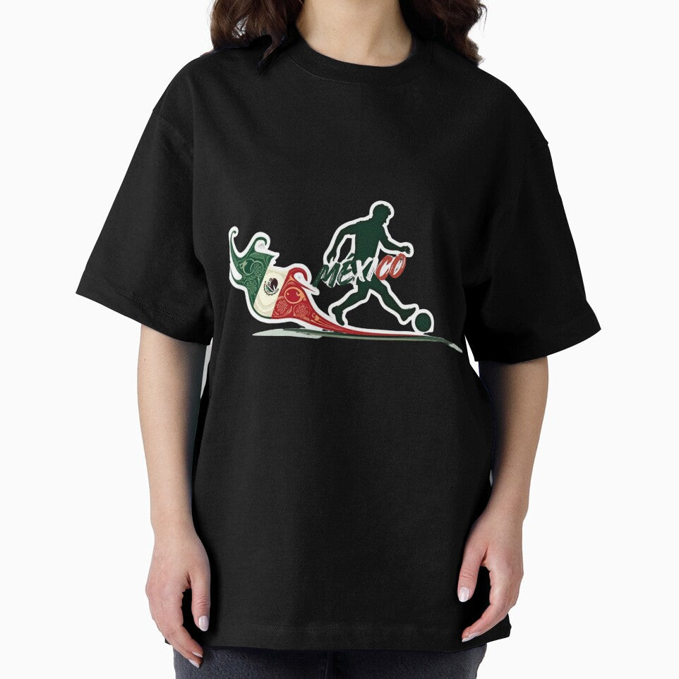 Dynamic Mexico Soccer Player Chili Flag Trail by PMTaurus