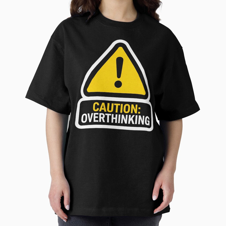Caution Overthinking by Visual Dept. T-Shirts, Hoodie, Sweatshirt | BlankRebels.com (Image 2)