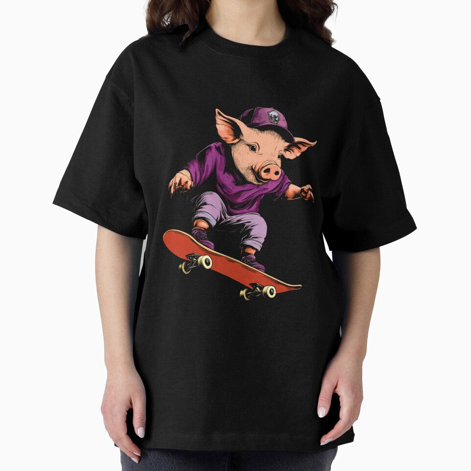 Pig Skateboard / Skater Pig by Soulskier T-Shirts, Hoodie, Sweatshirt | BlankRebels.com (Image 2)