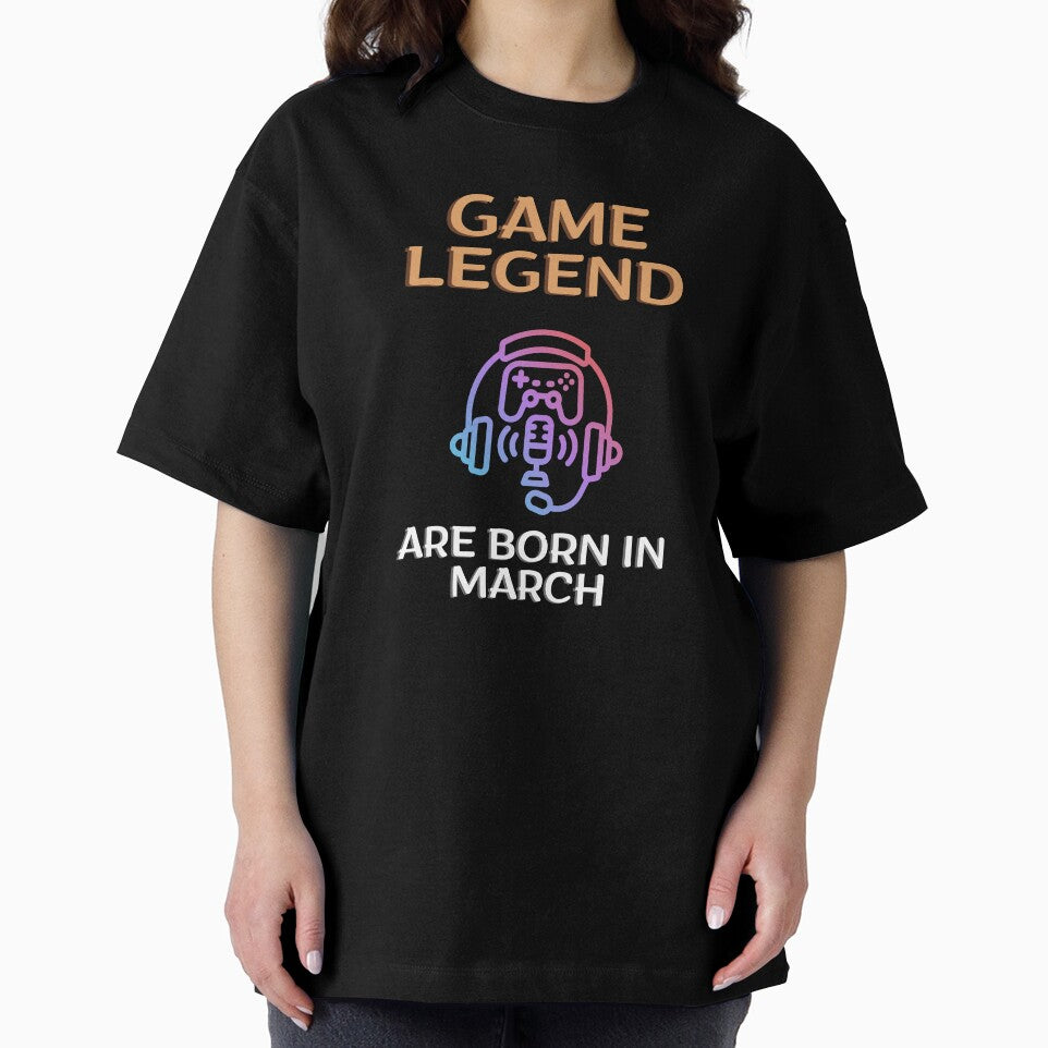 Game legend - Born in March - BW by Nemesiscrowd T-Shirts, Hoodie, Sweatshirt | BlankRebels.com (Image 2)