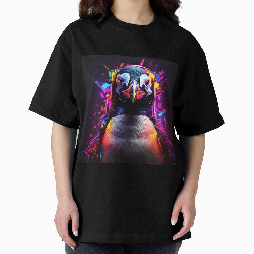 Penguin Neon Pop Art 3 by AstroRisq