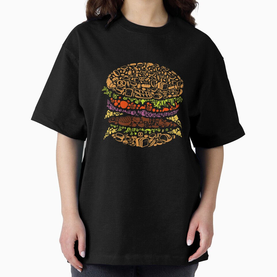 Burger Pattern by VibrantGifts T-Shirts, Hoodie, Sweatshirt | BlankRebels.com (Image 2)