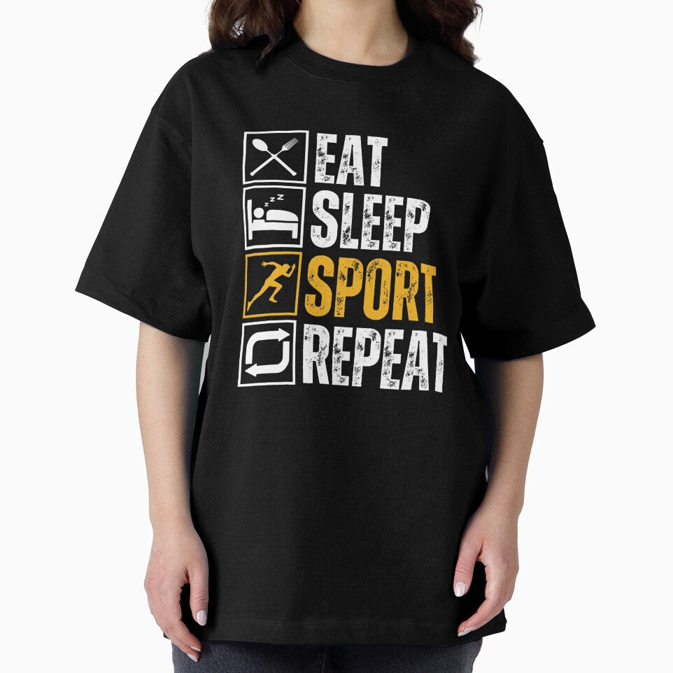 Eat Sleep Sport Repeat by Designx99Shirt