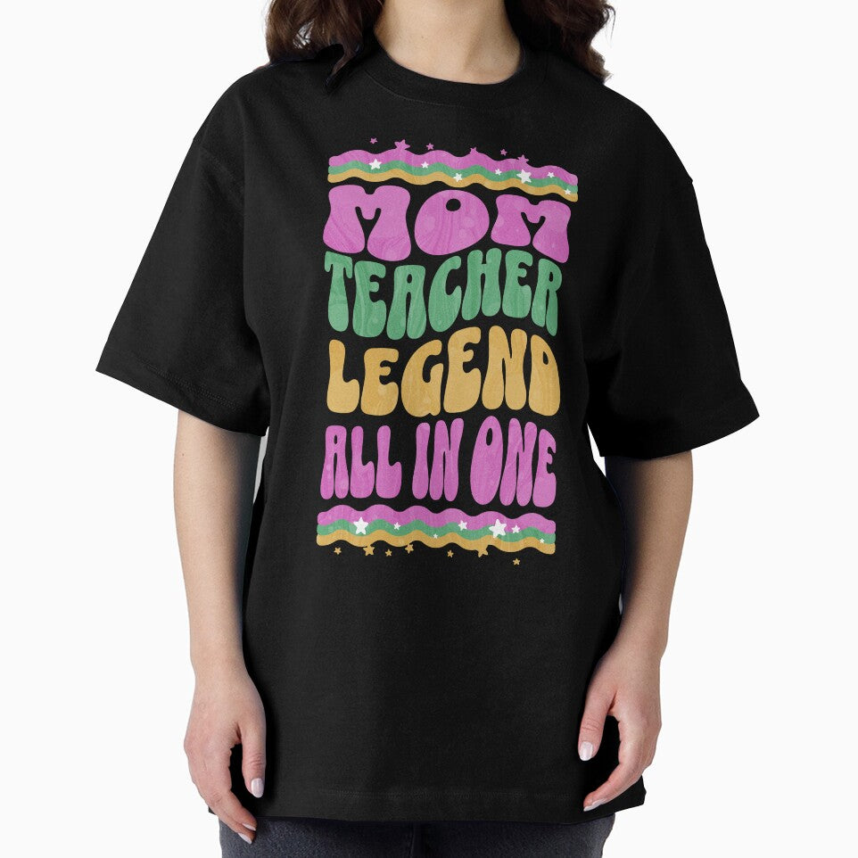 Mom, Teacher, Legend, All In One. Teacher Mom by DomTeesHaven T-Shirts, Hoodie, Sweatshirt | BlankRebels.com (Image 2)